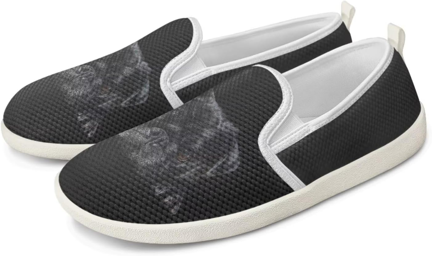 

Кроссовки JoyLamoria с сетчатым верхом и принтом капибары, эспадрильи без шнурков, с поддержкой свода стопы, для женщин и мужчин, для бега и ходьбы, легкие, Pug