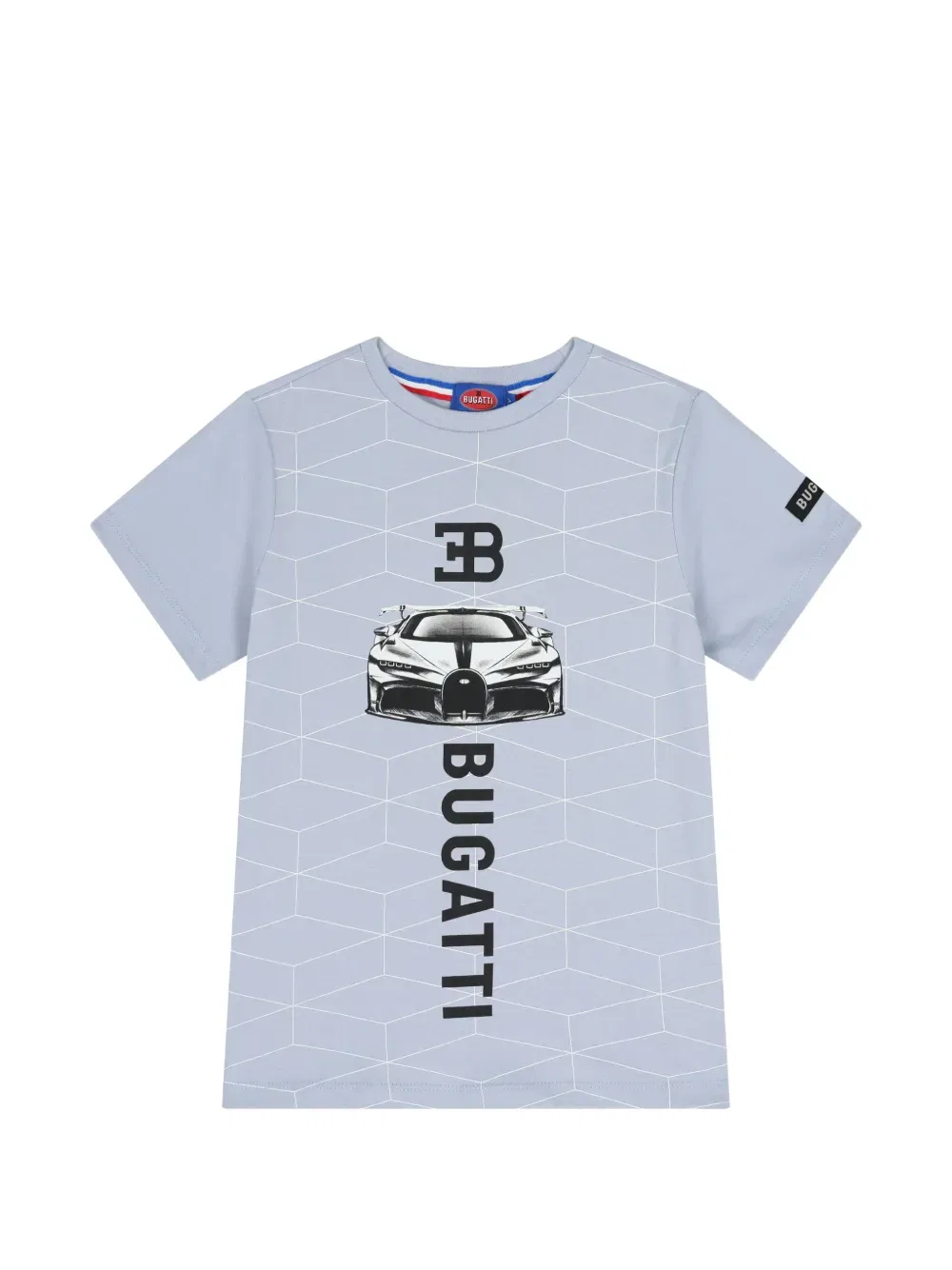 Футболка с графическим рисунком на автомобильную тематику Bugatti Kids, синий