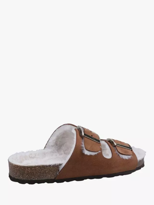 Тапочки Hush Puppies Jessie Suede Wool Lined Sandal, цвет tan — фото 3