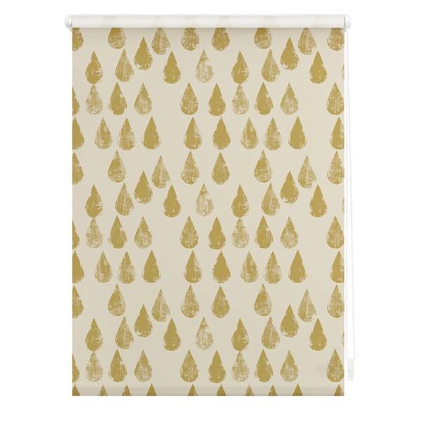 

Рулонные шторы Lichtblick Golden Drops, 120x150x6 см, золотой