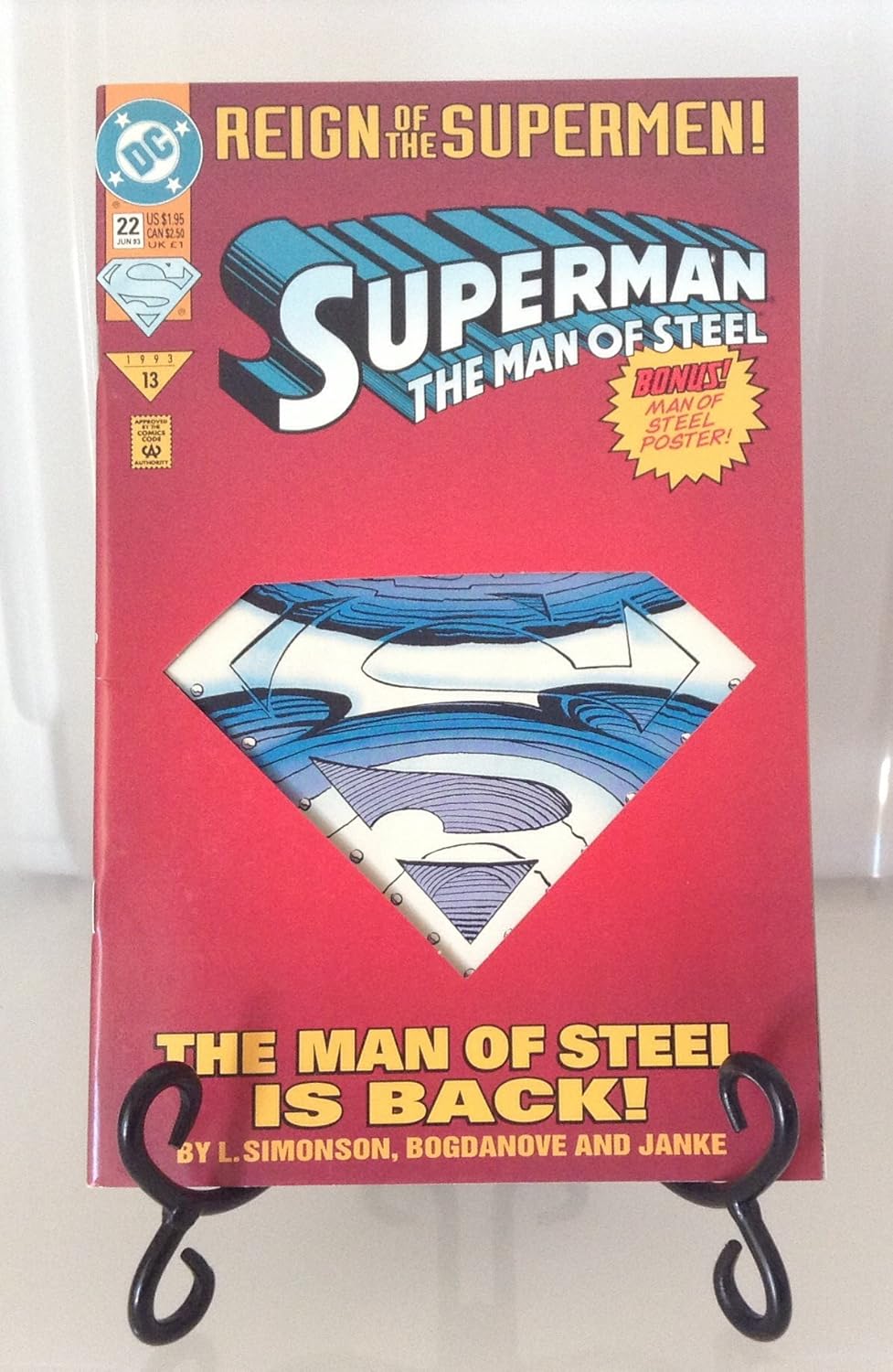 

Superman The Man of Steel #22 : Steel (Reign of the Supermen - DC Comics) (DC)