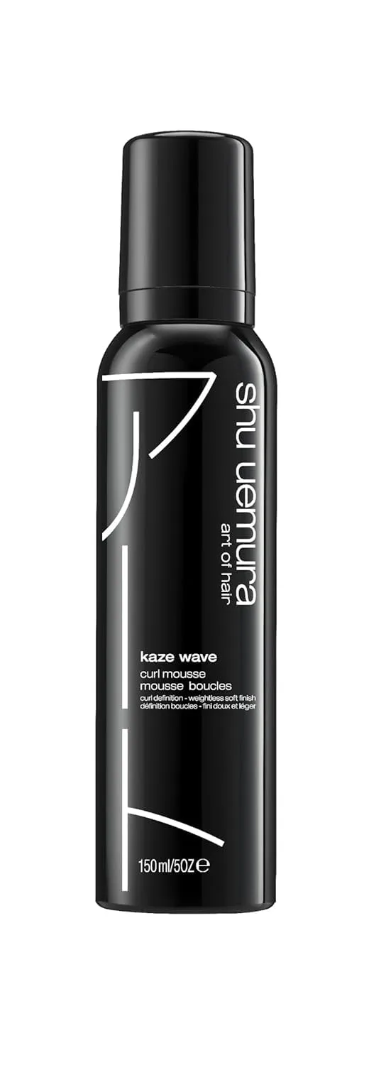 Shu Uemura Art of Hair Kaze Wave Curl Defining Mousse - Укрощает пушистость и обеспечивает термозащиту, для волнистых и кудрявых волос, 140 мл, red
