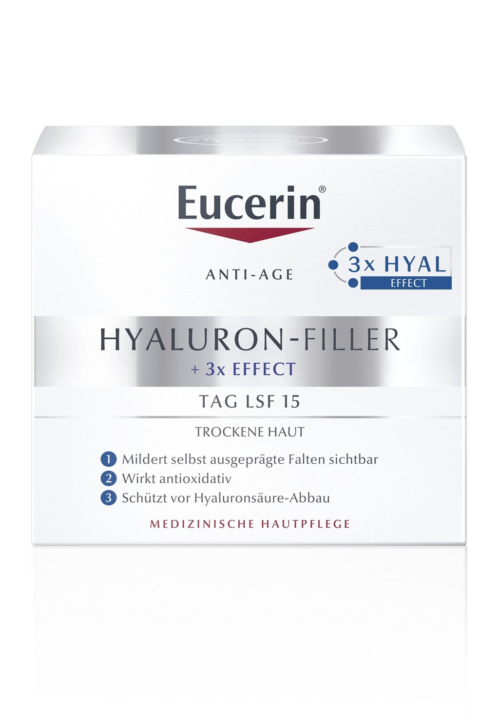 Сыворотка Eucerin — Антивозрастной уход TAGESPFLEGE ANTI AGING TAGESPFLEGE HYALURON-FILLER, FÜR TROCKENE — фото 3