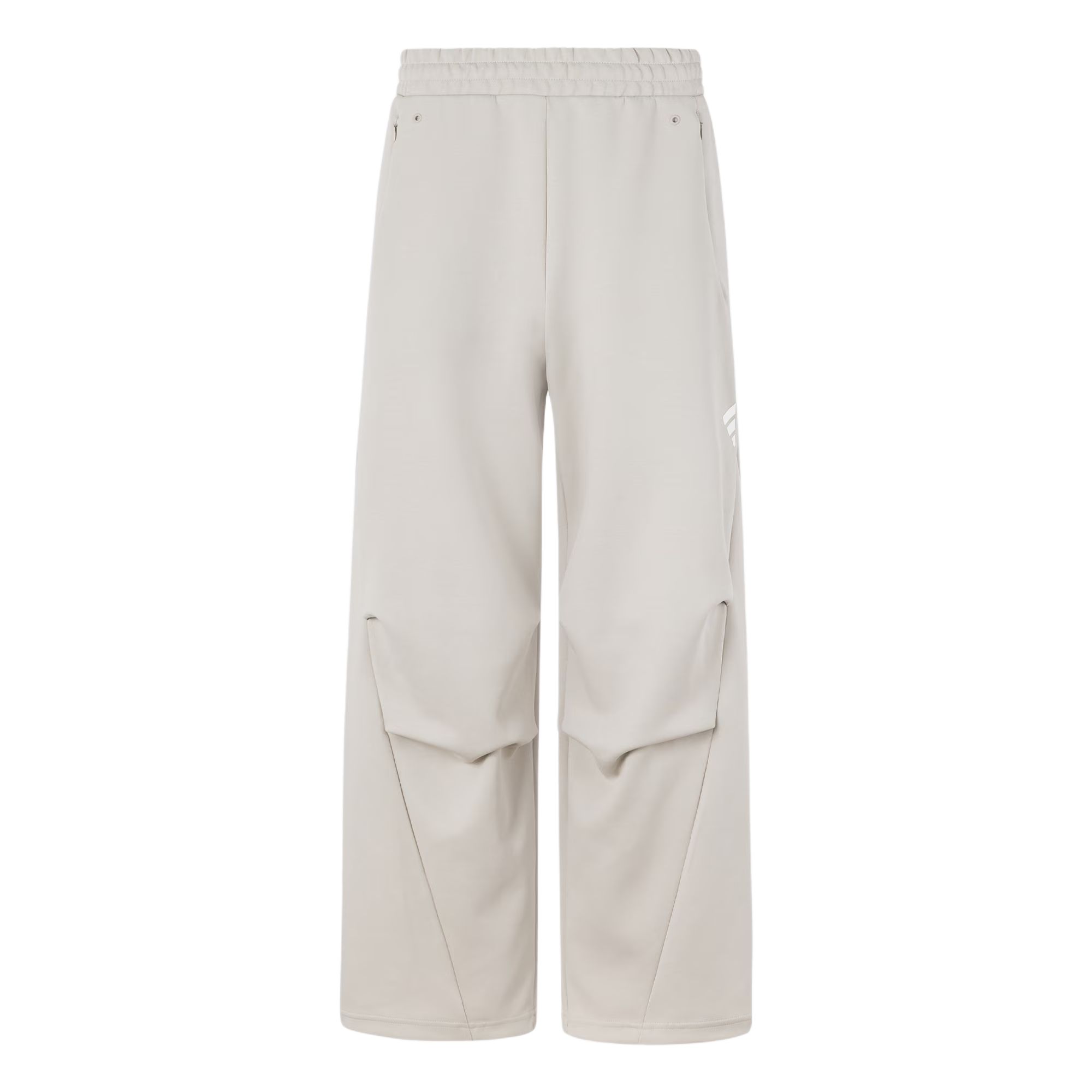 Брюки FUSTL M KN PANT повседневные мужские светло-кунжутные earth Adidas, светло- серый — фото 2