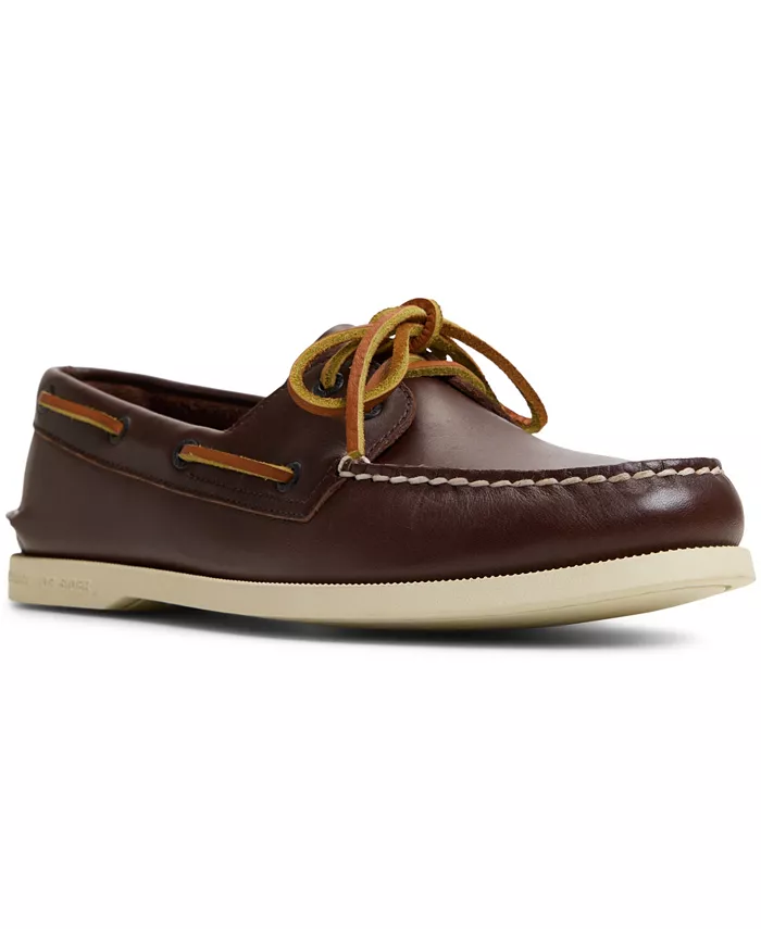 

Мужские лодочные туфли Authentic Original с двумя шнуровками Sperry, коричневый