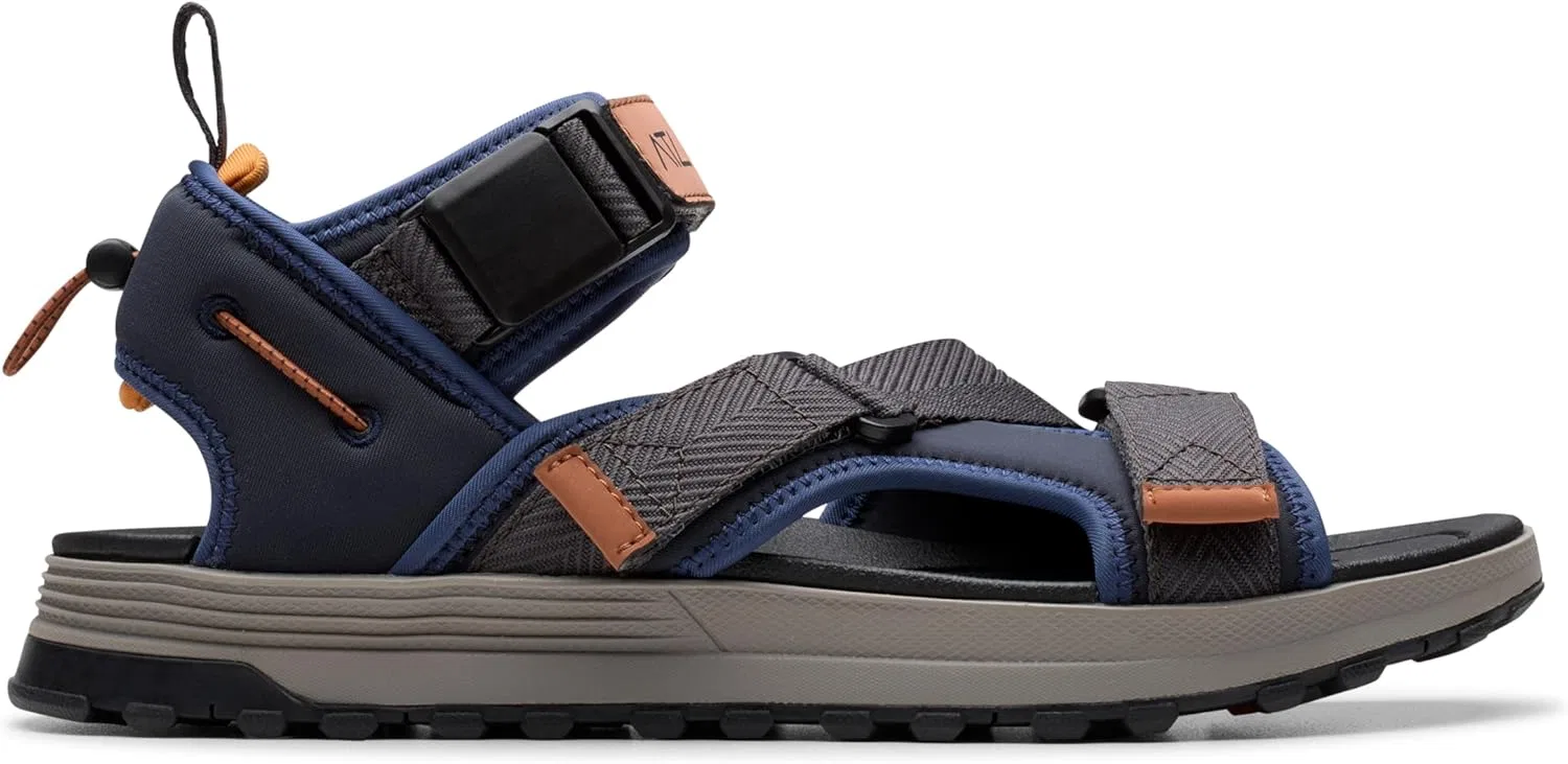 Мужские сандалии Clarks Atl Trek Tide, Grey Combi. — фото 3