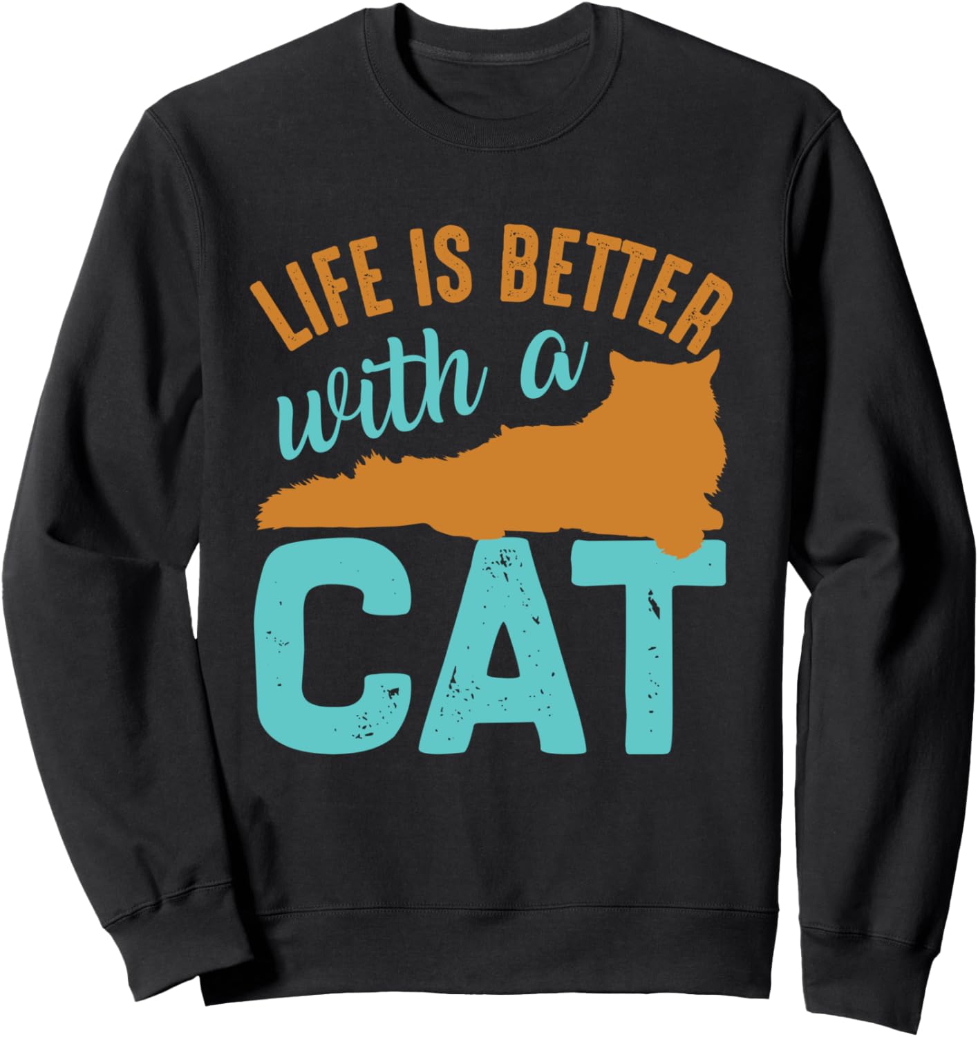 

Толстовка с цитатой о кошках для любителей кошек Cat Lovers, Cat Quotes, черный