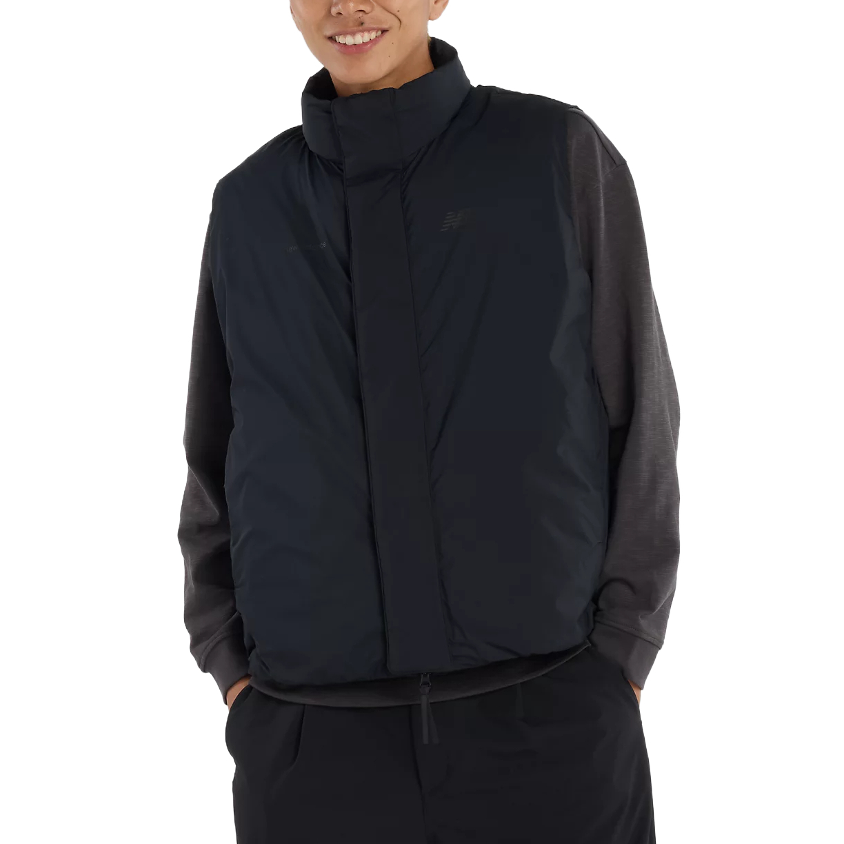 

New Balance Мужская пуховая жилетка NB Grey