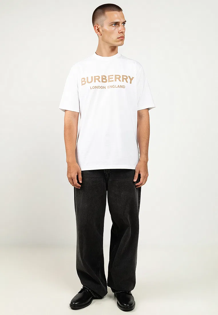 Футболка мужская Ellison Burberry, с принтом, белый — фото 4