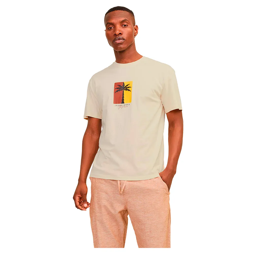 

Футболка Jack & Jones Marbella Branding, бежевый