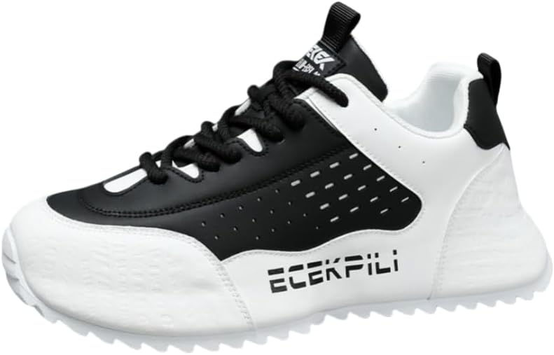 

Мужские кроссовки с толстой подошвой, повседневные спортивные, многоцветные с тисненным дизайном, модная спортивная обувь для ежедневной носки и активного отдыха Hoalox, белый/черный