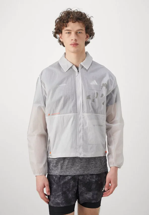 Куртка для бега adi365 hermanos koumori running coach running jacket Adidas Performance, Grey One