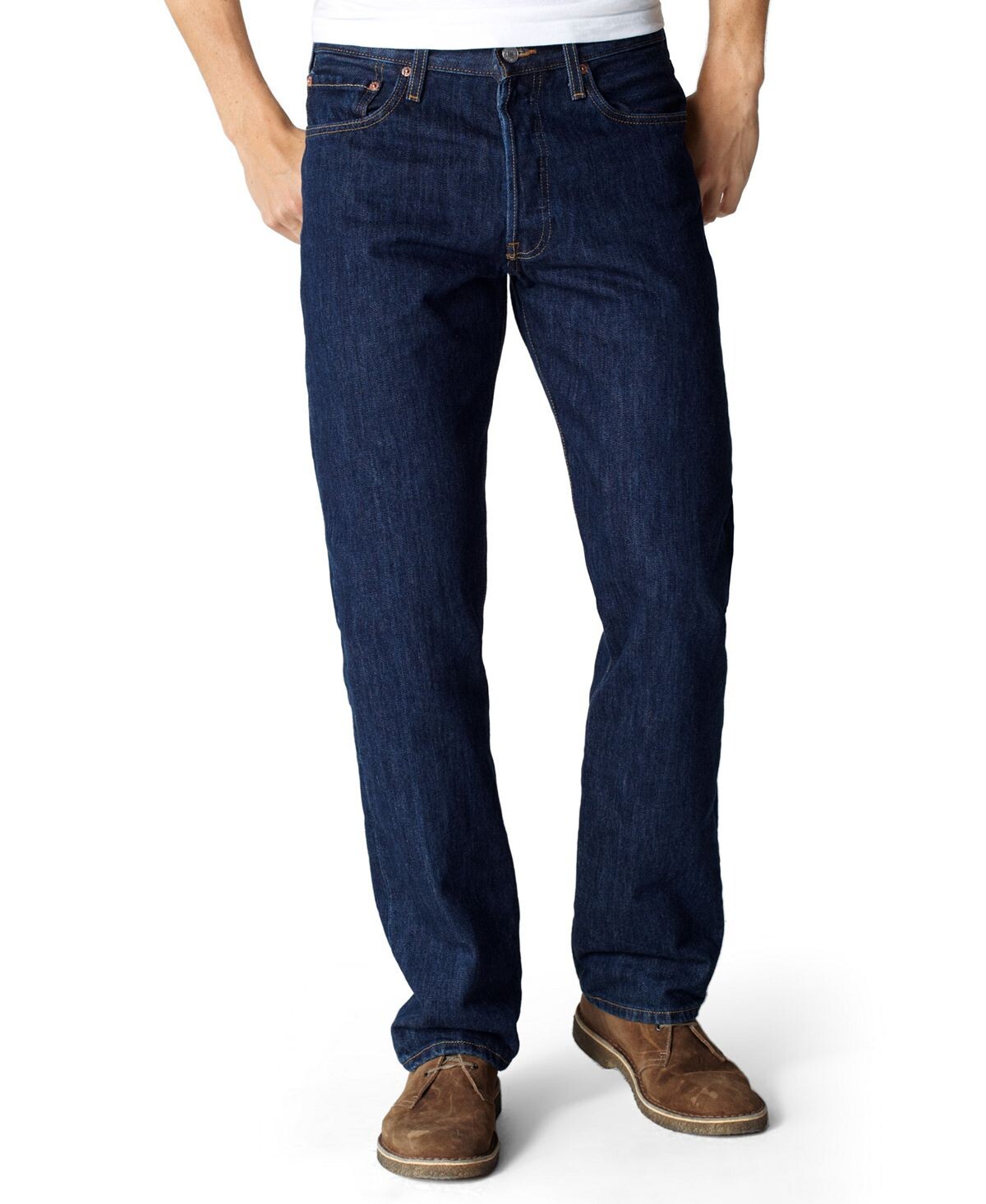 

Мужские неэластичные джинсы 501 Original Fit на пуговицах Levi's