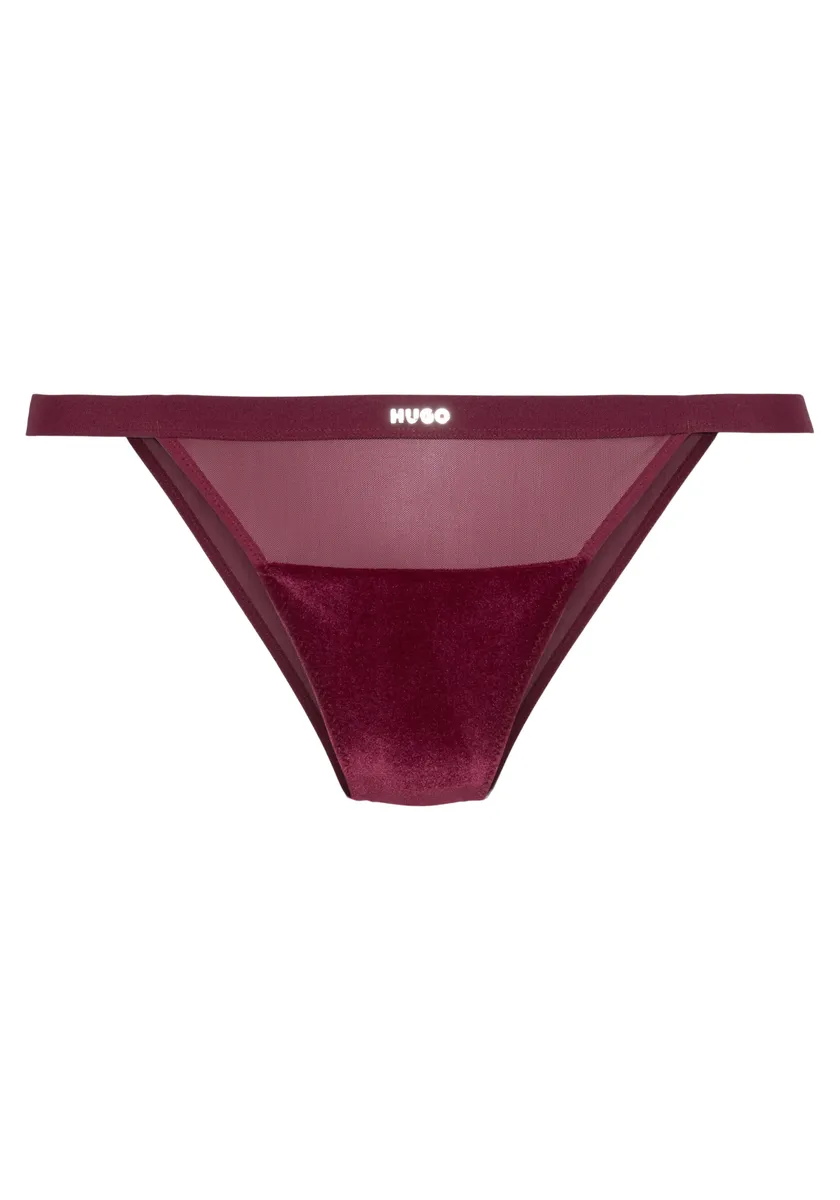 

Трусики HUGO Underwear "BRIEF VELVET", с бархатной отделкой, красный