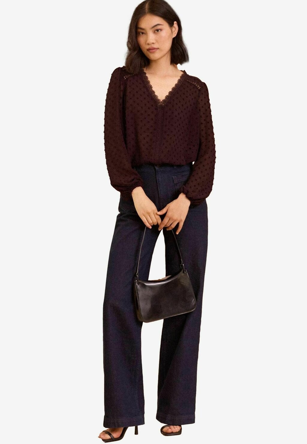 

Блуза V NECK TRIM DOBBY REGULAR FIT Love & Roses, красный