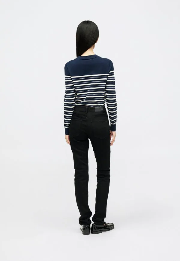 Узкие джинсы облегающего кроя Tommy Hilfiger, Black — фото 3