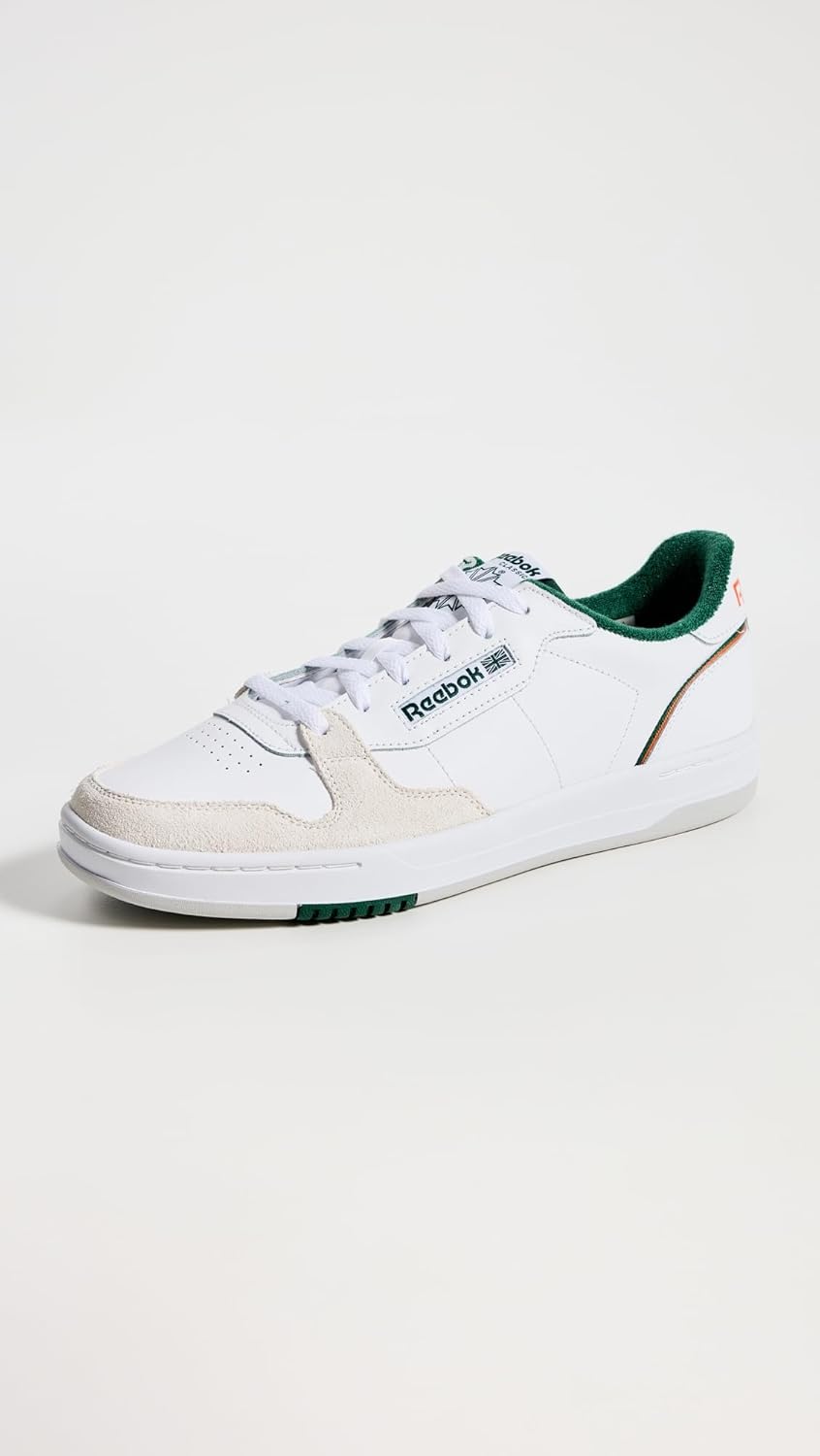 Кроссовки Reebok Unisex-Adult Phase Court, белый/зеленый/темно-зеленый — фото 2