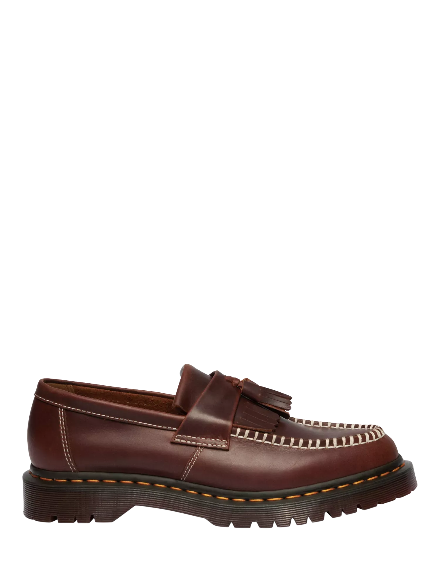 Кожаные лоферы Adrian с кисточками, цвет Ириска Орлеан Dr. Martens