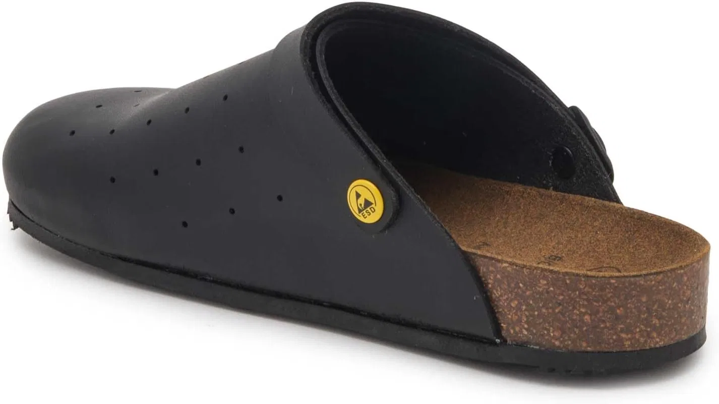 Клоги Scholl Unisex Cork Pro Medical Work Shoe, Black — фото 4