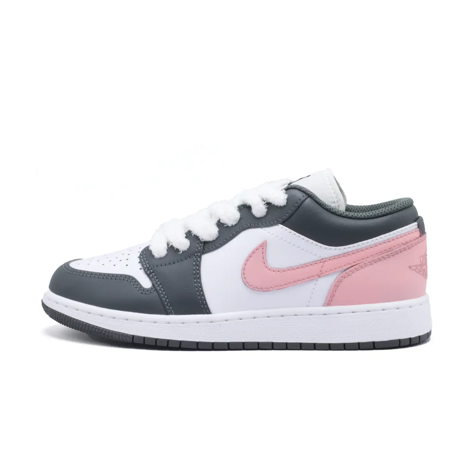 

Jordan Баскетбольные кроссовки Air 1 Low "Iron Grey" с противоскользящим покрытием, износостойкие, для детей и подростков