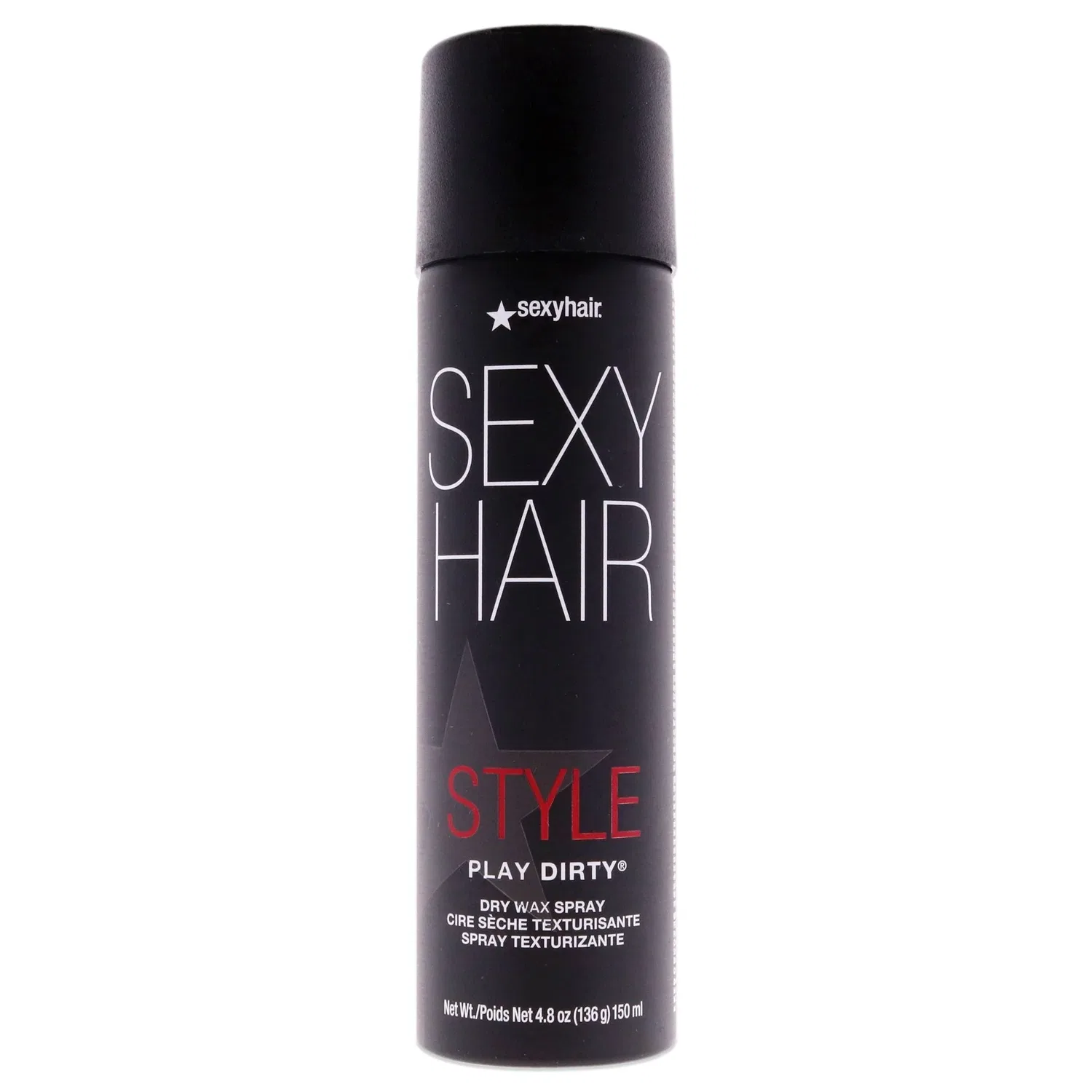 Спрей для укладки волос Style Sexy Hair Play Dirty Dry Wax Spray от Sexy Hair для мужчин и женщин - 120 мл (4,8 унции), черный — фото 2