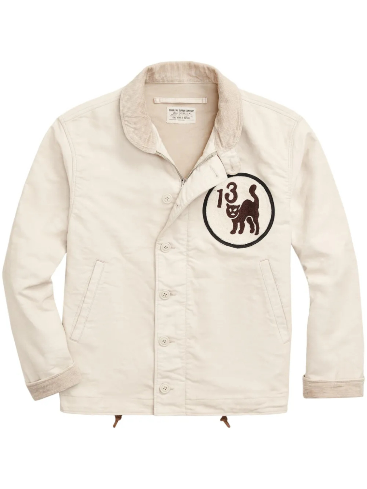 

Ralph Lauren RRL бомбер с вышивкой, нейтральный
