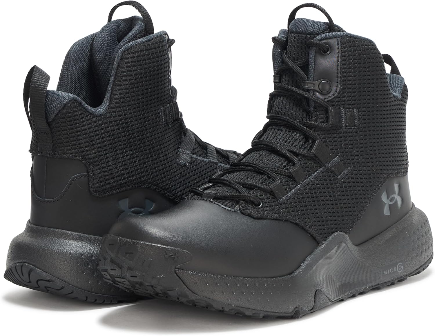 Under Armour мужские тактические ботинки Micro G Stellar Mid, (001) Black/Black/Anthracite — фото 3
