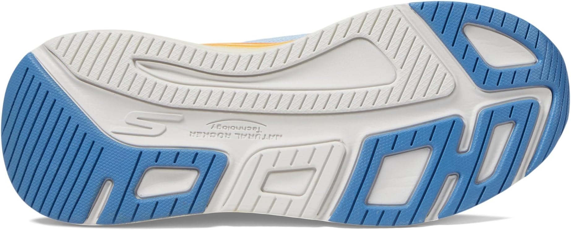 Кроссовки SKECHERS Max Cushioning Elite 2.0 Solace Hands Free Slip-Ins, цвет Blue/Orange — фото 3