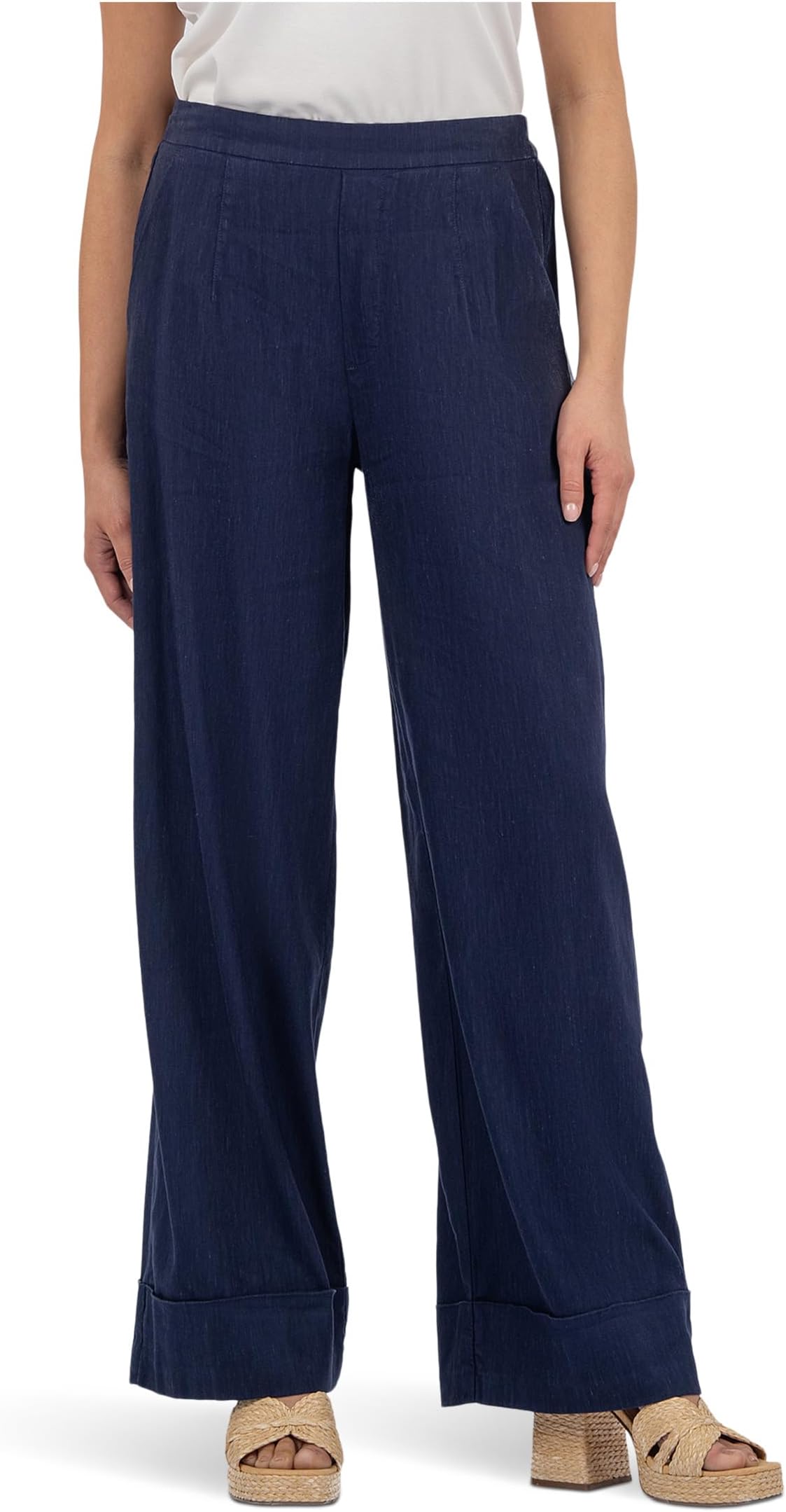 

Джинсы KUT from the Kloth Meg High Rise Wide Leg, Ink Blue