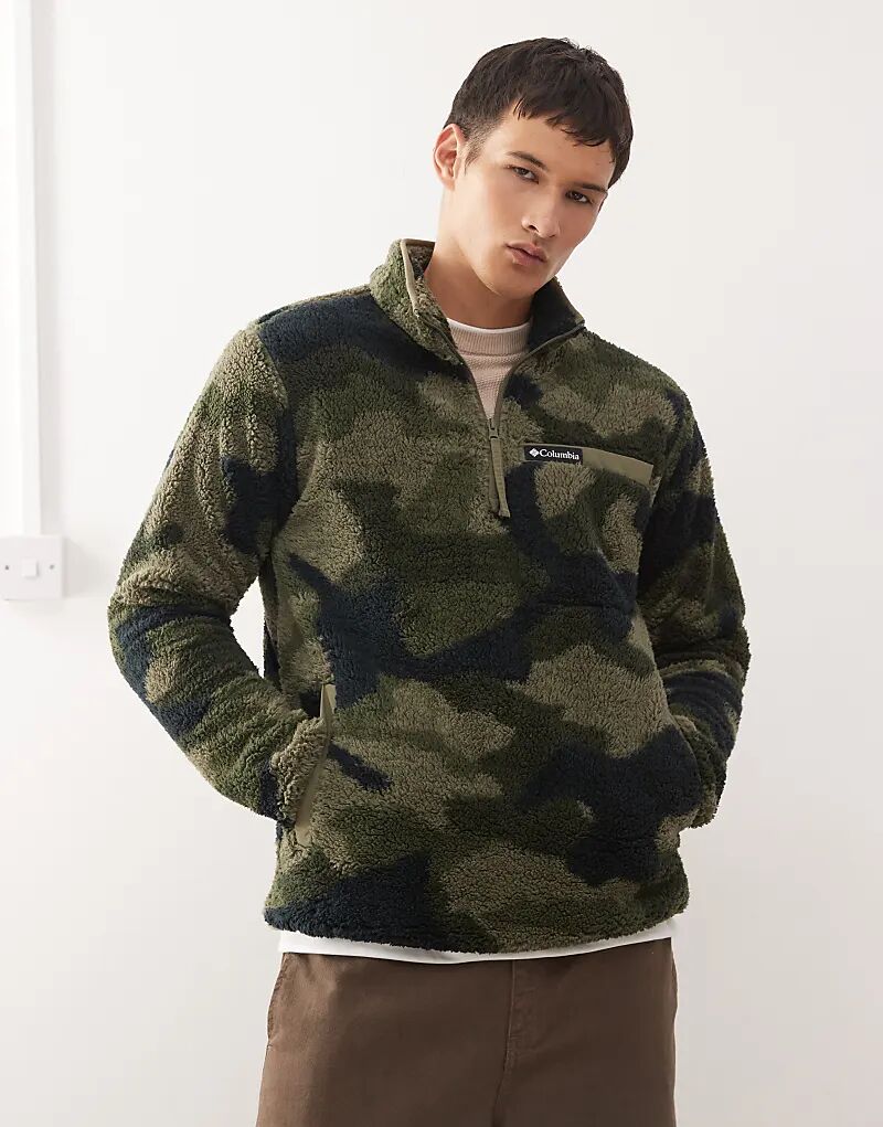 

Флис Columbia Rugged Ridge High Pile с полумолнией, зеленый цвет