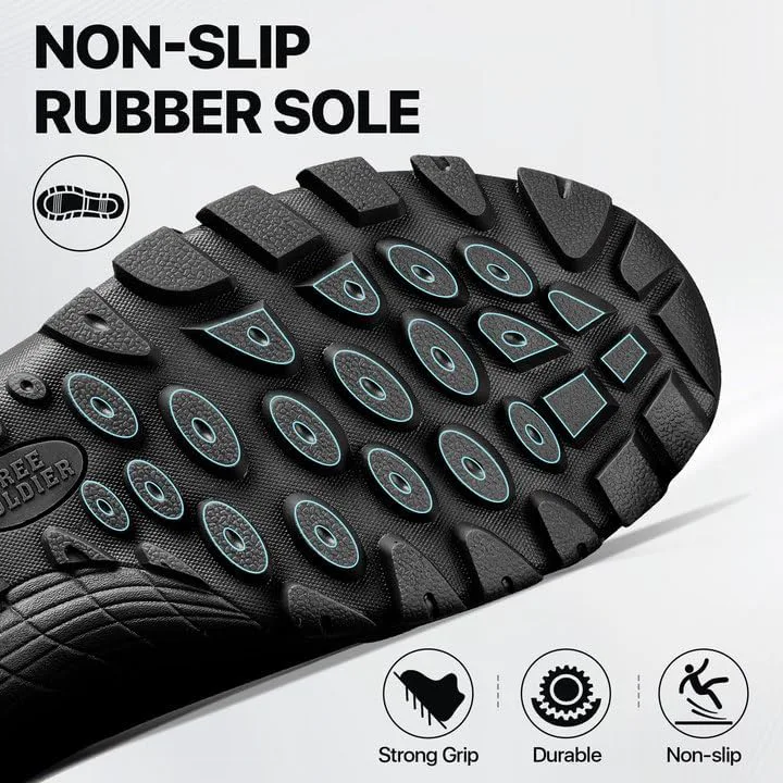 

Мужские водонепроницаемые тактические походные ботинки FREE SOLDIER, военные рабочие и боевые ботинки Name ‎FREE SOLDIER, черный