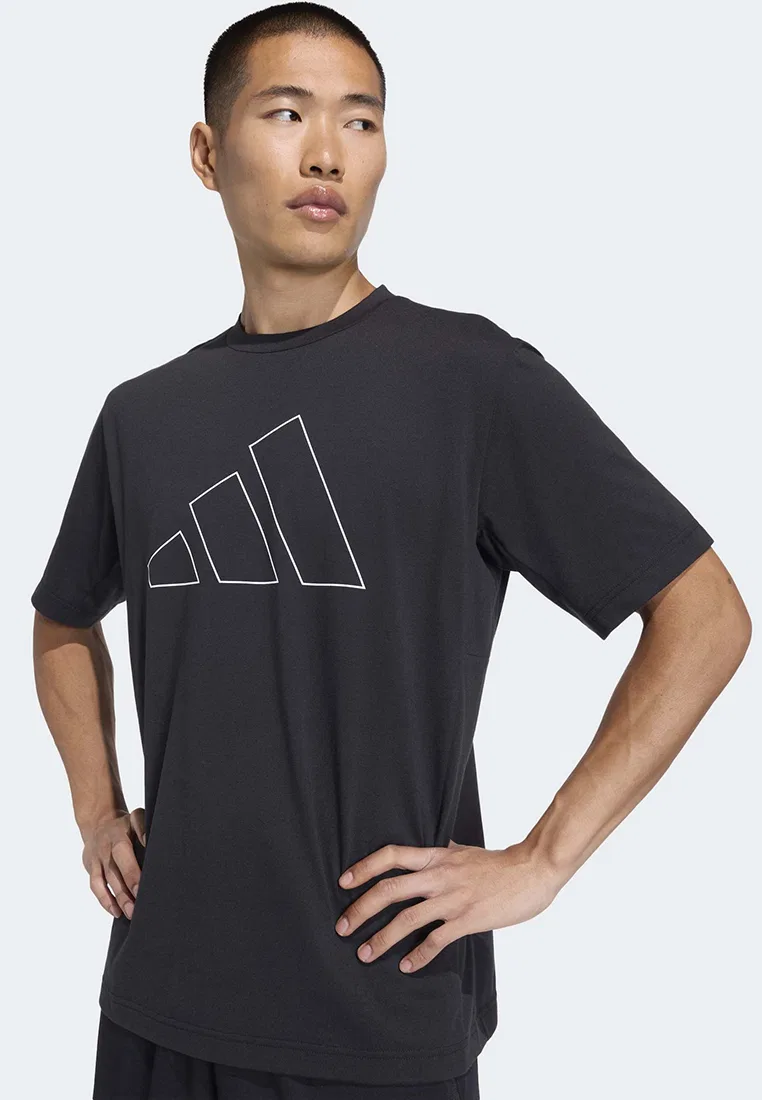 Футболка с коротким рукавом, Feelready Logo, Workout Essentials Adidas, черный — фото 3