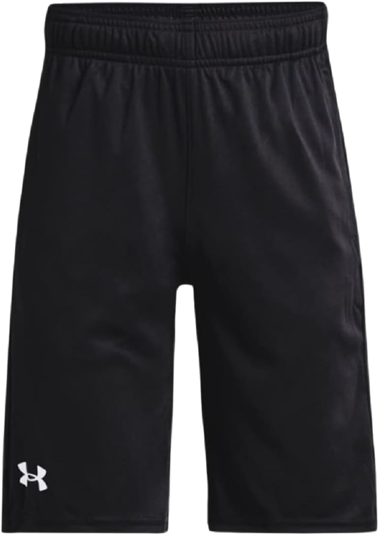 

Прототипные шорты Under Armour Boys с логотипом бренда, Black/White-001