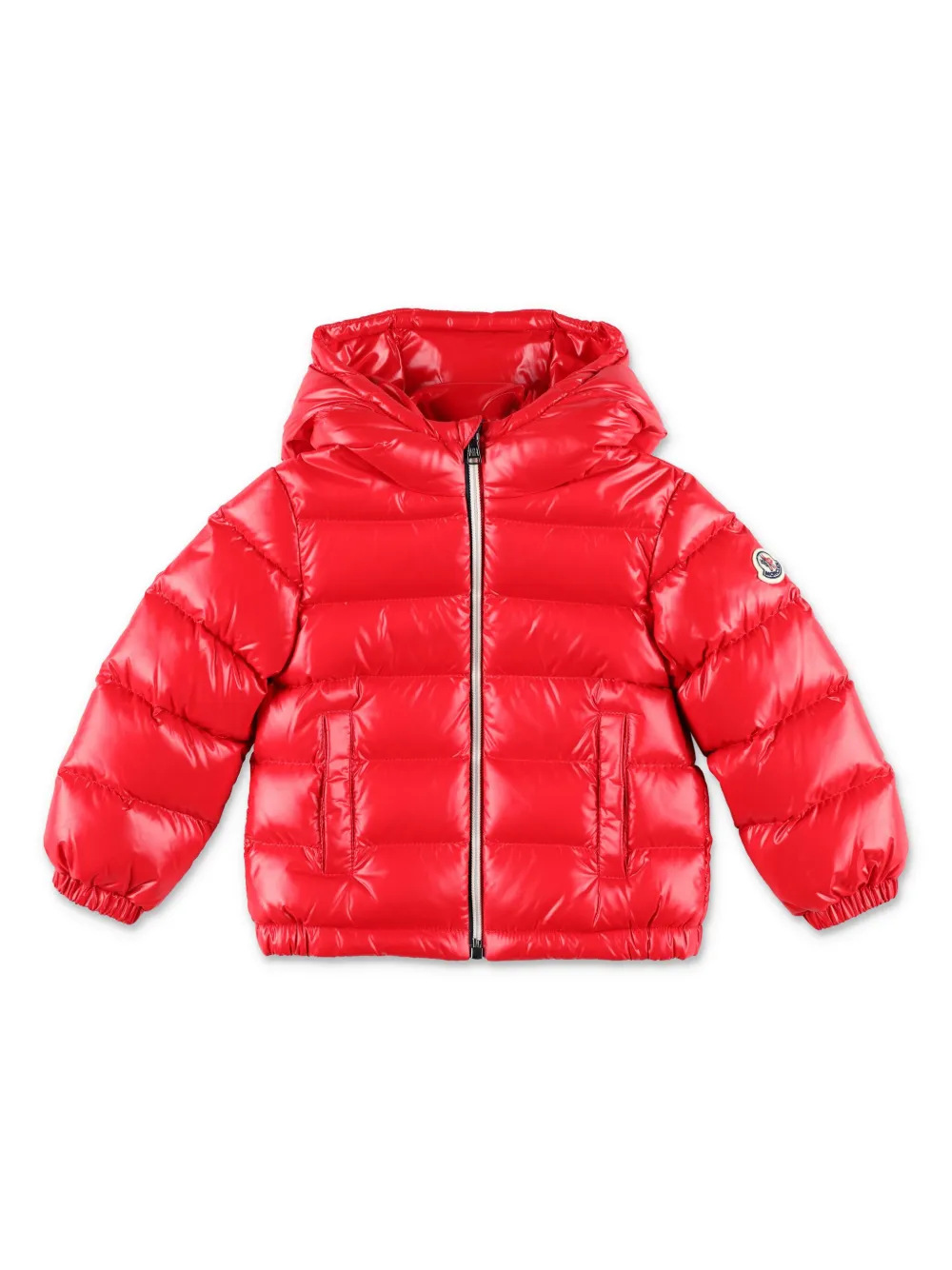 

Куртка Aubert с нашивкой-логотипом Moncler Enfant, красный