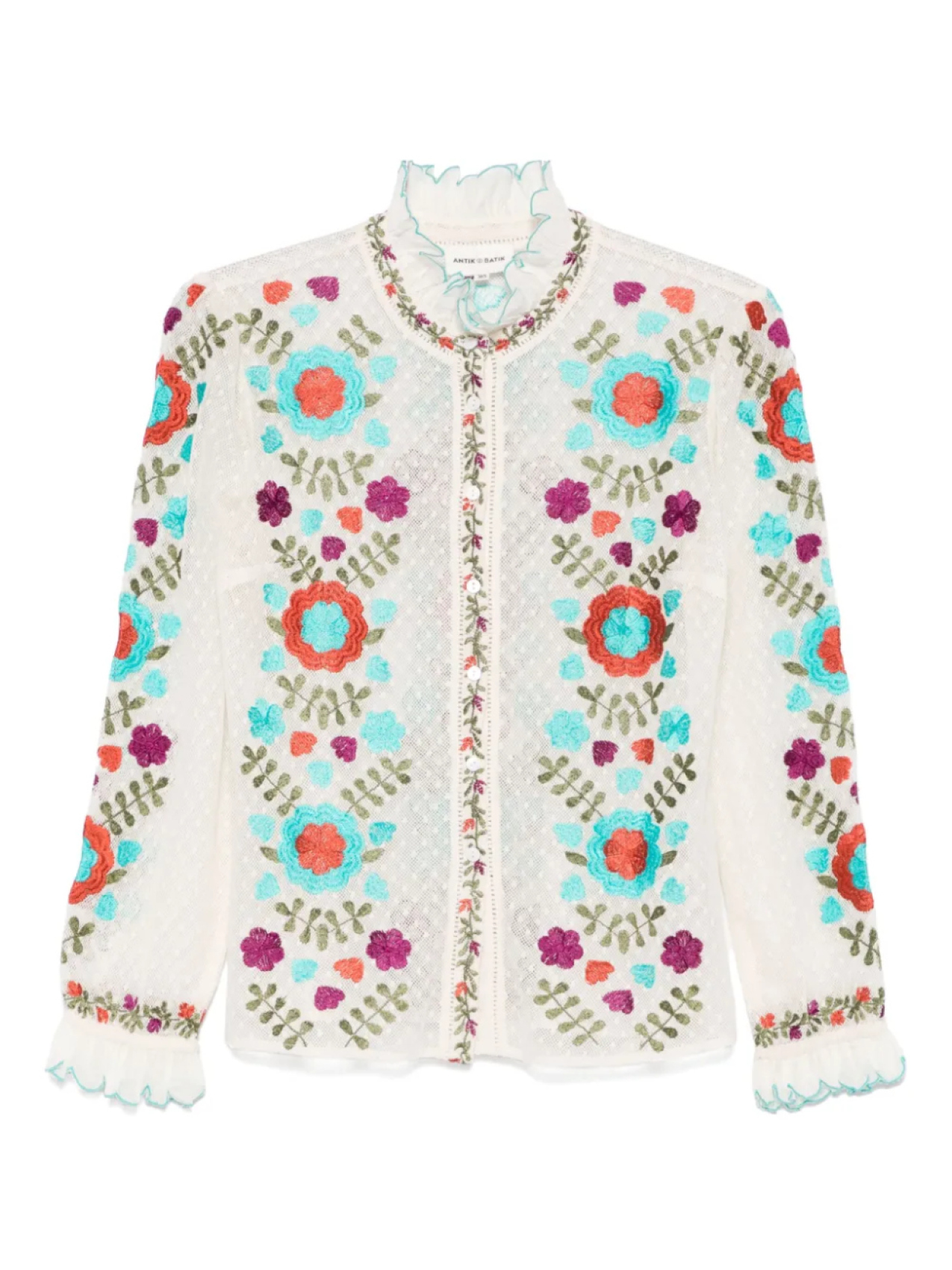 

Антикварная батиковая блузка Ари Antik Batik, нейтральный