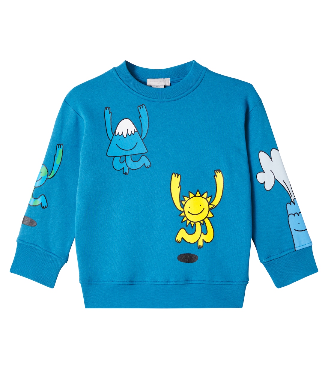 

Хлопковая толстовка с принтом Stella McCartney Kids, Blu