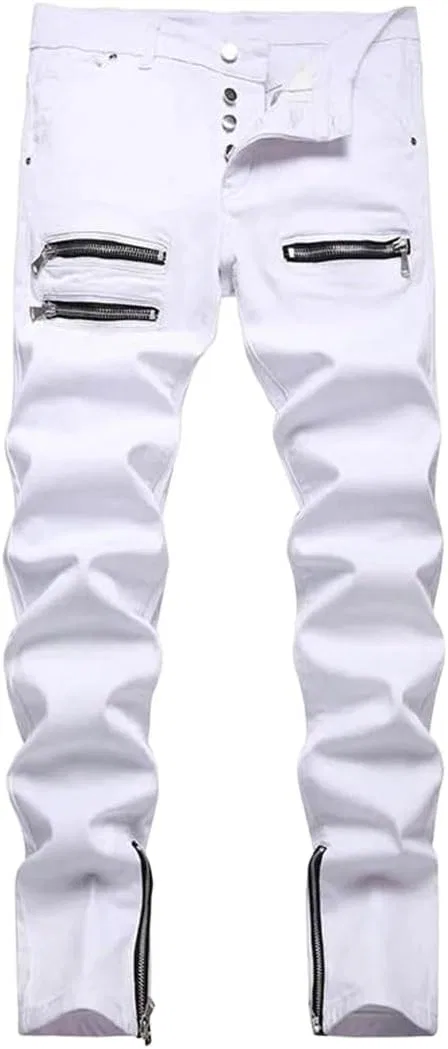 Джинсы Slim Straight, Белый