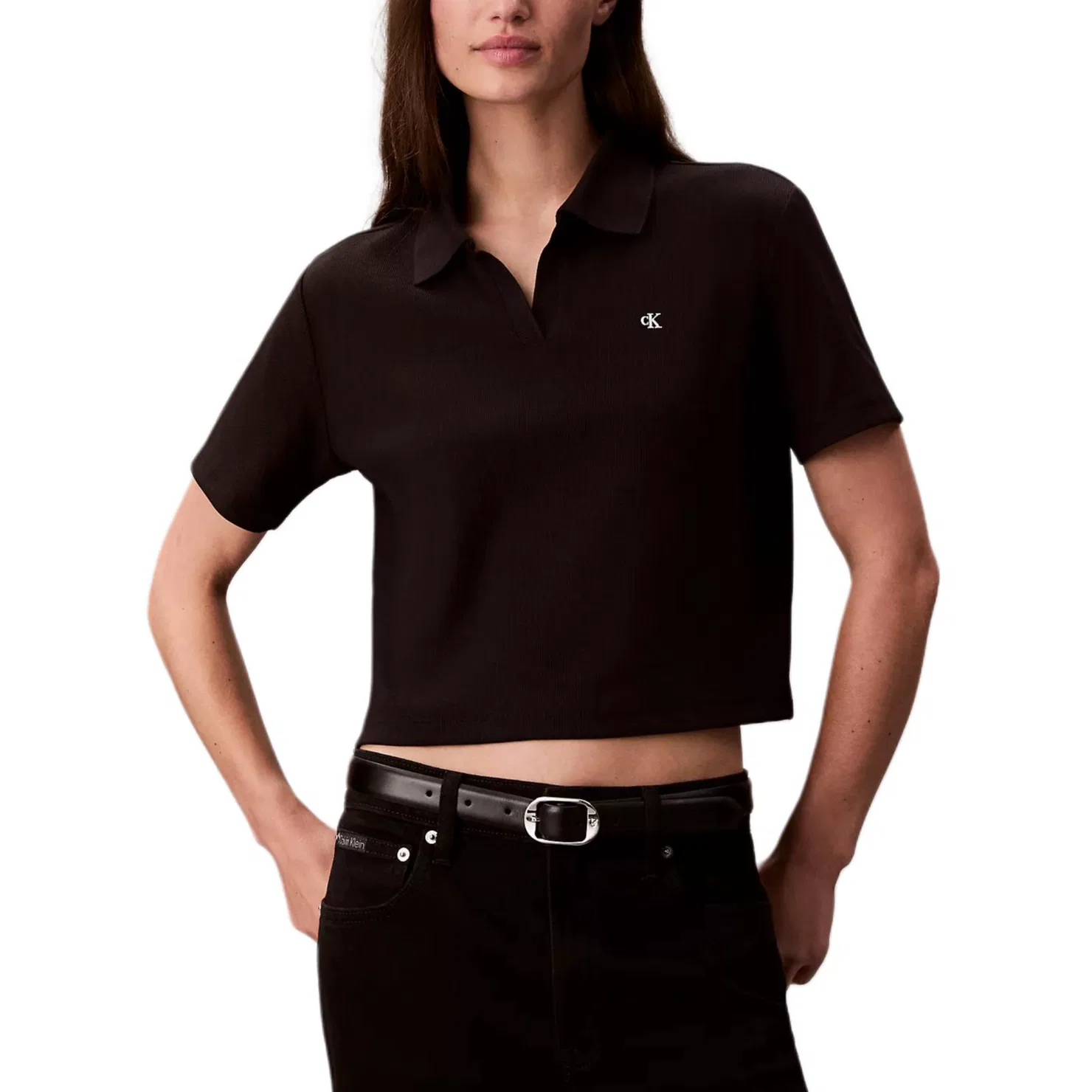 Женское поло Calvin Klein, Black