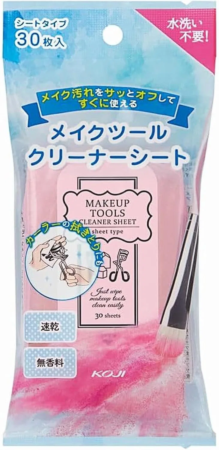 Салфетка для очистки кистей и спонжей Makeup Tool Cleaner Sheet KOJI, 30 шт