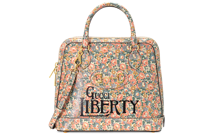 

GUCCI Сумка liberty collaboration leather dome, сумка через плечо, кроссбоди, женская сумка среднего размера multicolor