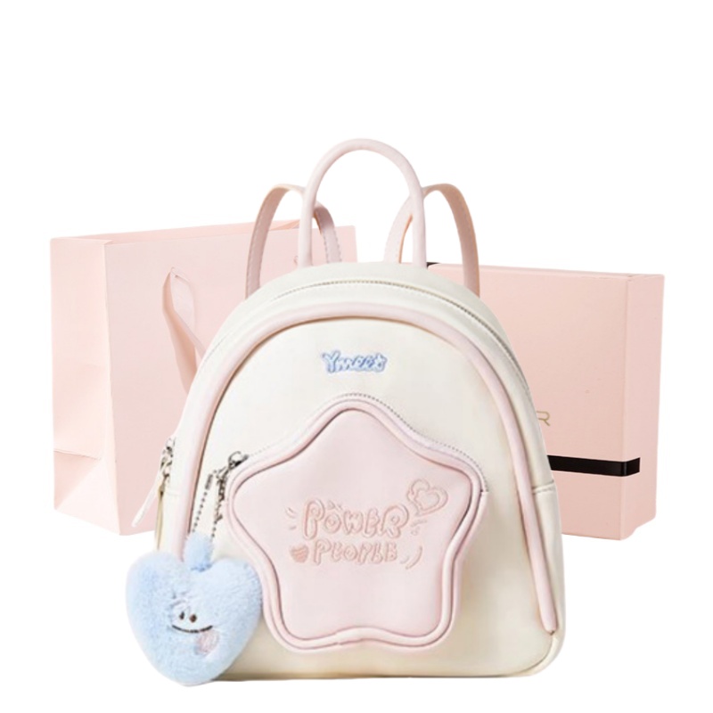 

GATOER Женский белый рюкзак, White+Pink Squeezable Pig Box