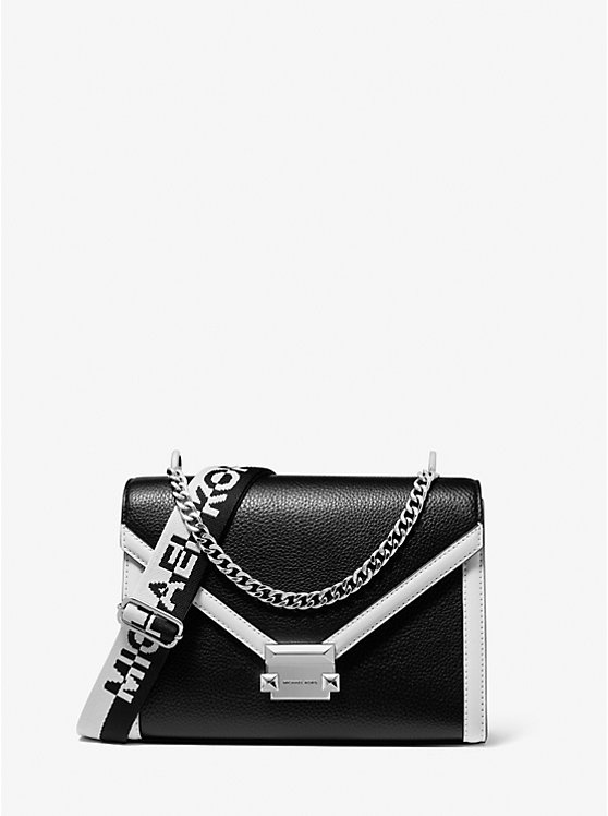 

Средняя двухцветная сумка через плечо Whitney Michael Kors, черный