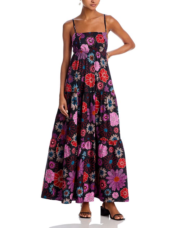 

Лори Платье-макси с накидкой Peixoto, черный