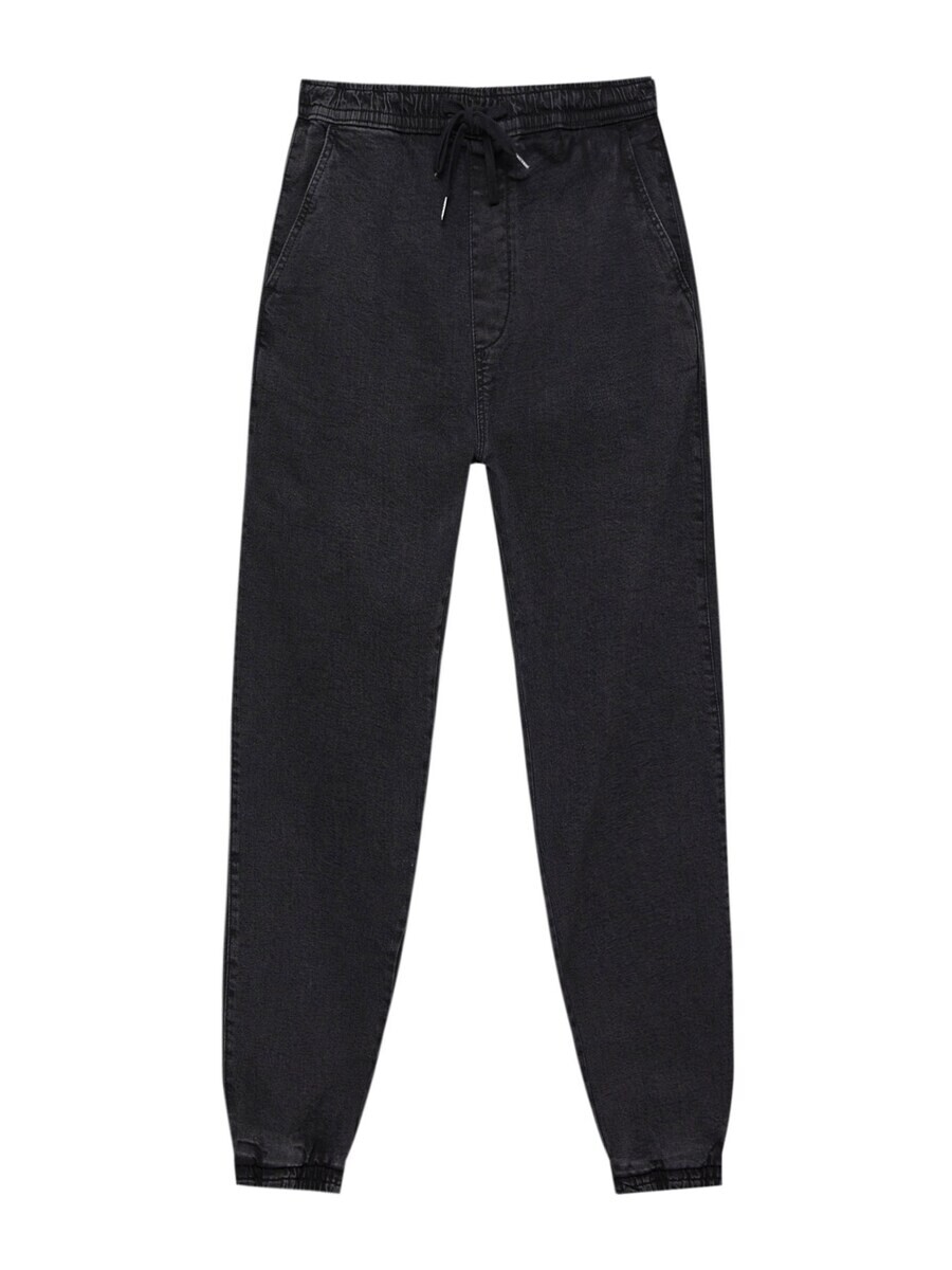 

Зауженные джинсы Pull&Bear, черный деним