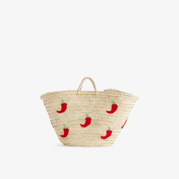 

Сумка-корзинка Boutique Bonita с принтом, бежевый / красный