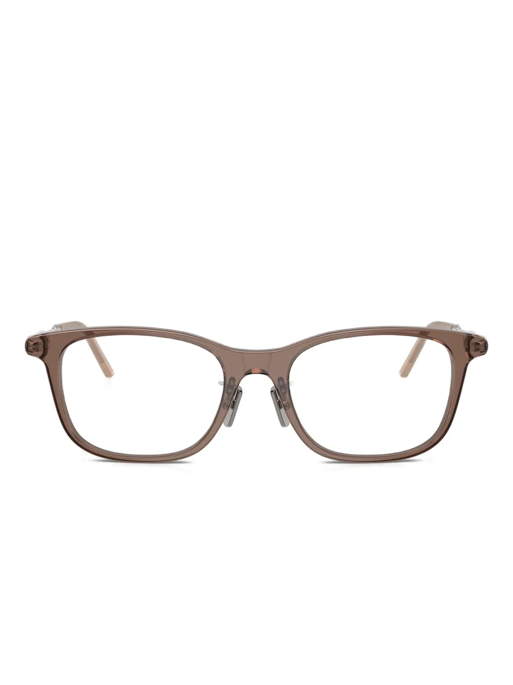 

Очки в квадратной оправе Moncler, коричневый