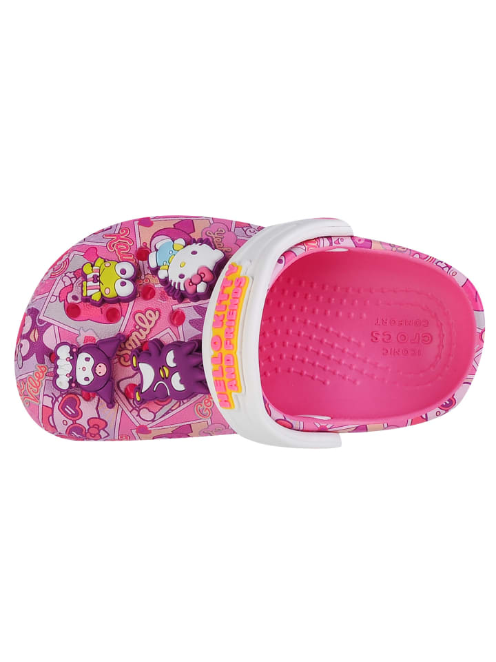 Классические сабо Crocs Hello Kitty and Friends розового цвета — фото 3