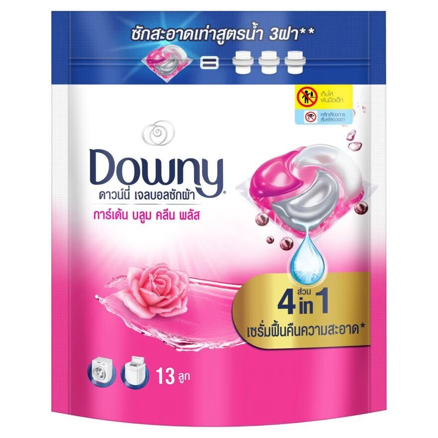 

Downy Стиральный порошок в шариках с гелевыми шариками Garden Bloom Clean Plus, сменный блок, 13 штук, Pink