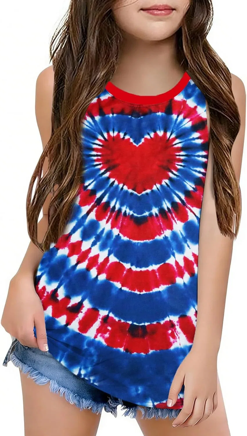 Детский топ-безрукавка American Flag, CAZYCHILD, Blue-love