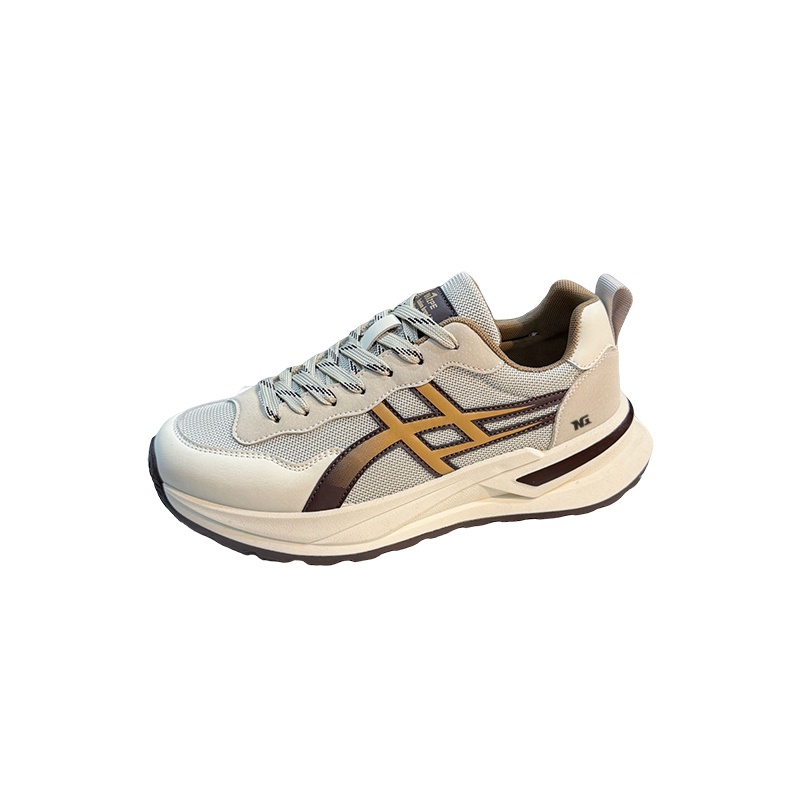 

Мужские повседневные кроссовки низкие с амортизирующей нескользящей дышащей подошвой NONGRAK, хаки